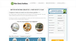 Desktop Screenshot of mon-devis-fenetres.fr